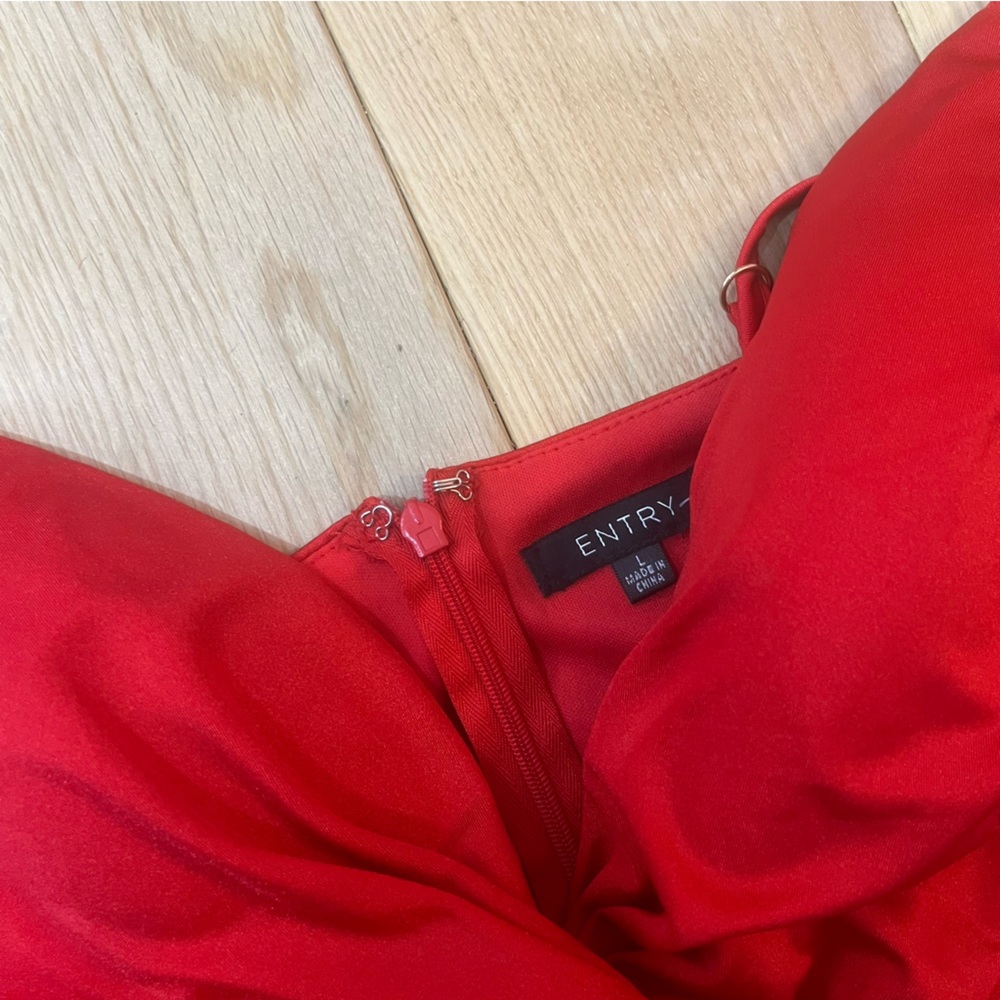 Entry Red Mini Dress - Picture 8 of 12